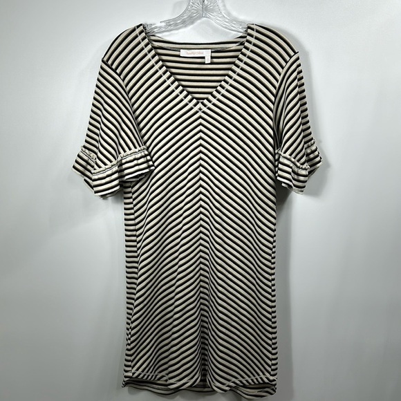 See By Chloe stripe flutter sleeve jersey dress size small - Picture 1 of 11